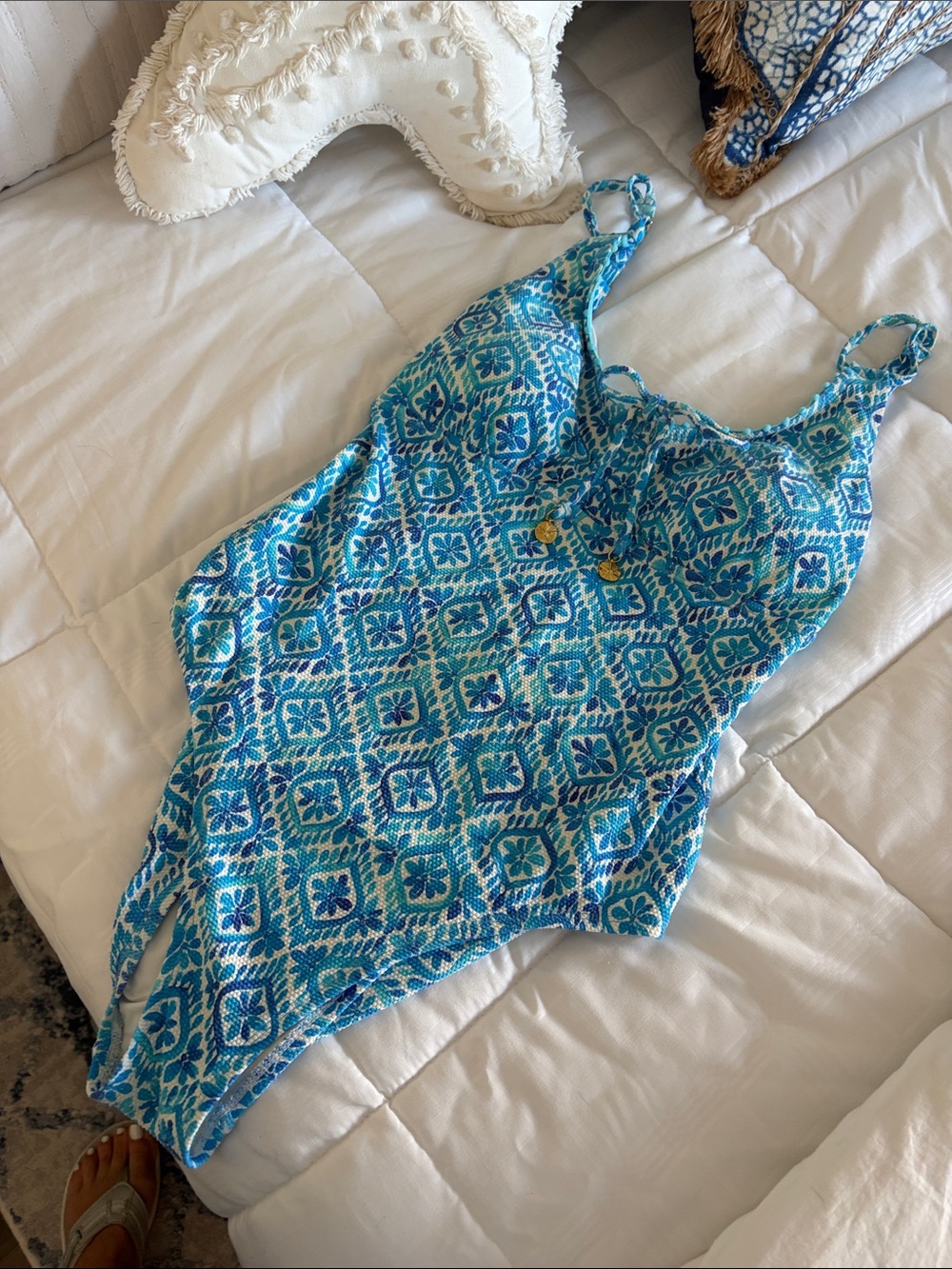 Tommy Bahama  Patterned One-Piece Swimsuit
